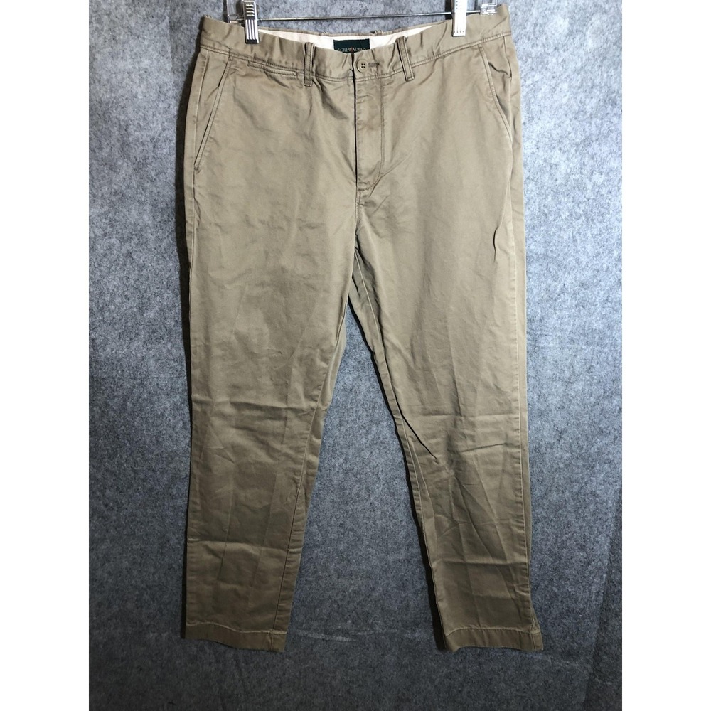 Vintage J Crew Always Pants Mens 32x32 Khaki Beige Chino Oarsman Casual Business